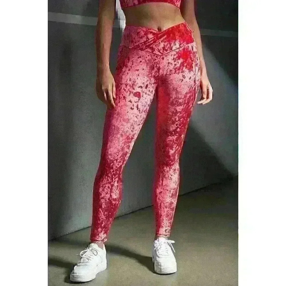 NEW! Fabletics Women's 1X Crushed Velour Crossover Legging